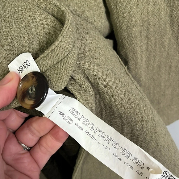 Zara green oversized coat size XS - Picture 4 of 5